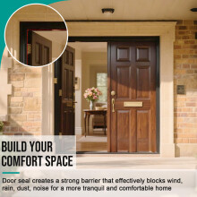 Jobon Draft Excluder for Doors Upgraded Thickened Rubber Weather Stri