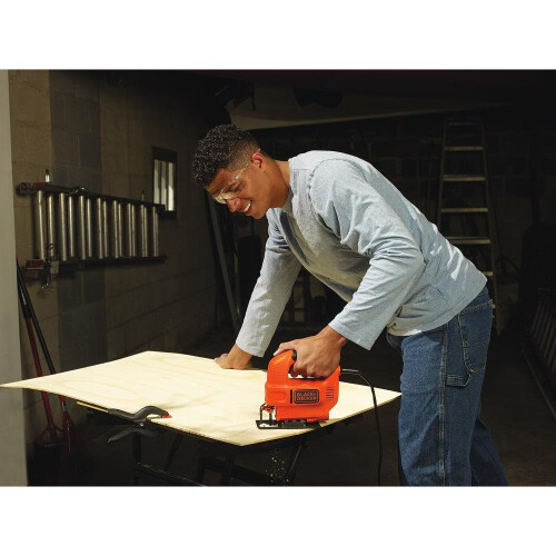 BLACK+DECKER 400 W Compact Jigsaw Power Tool with Blade and Kitbox, KS501-GB 2