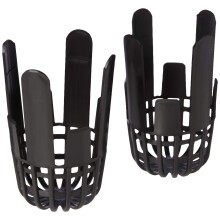 merriway BH03114 2Piece Gutter Balloon Outlet Guard Black To Fit 68 mm