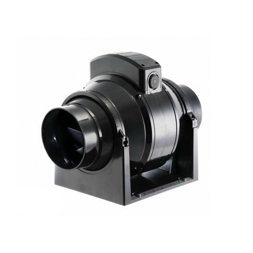 Manrose Mf100t 100 Mm Inline Bathroom Extractor Fan With Timer Black