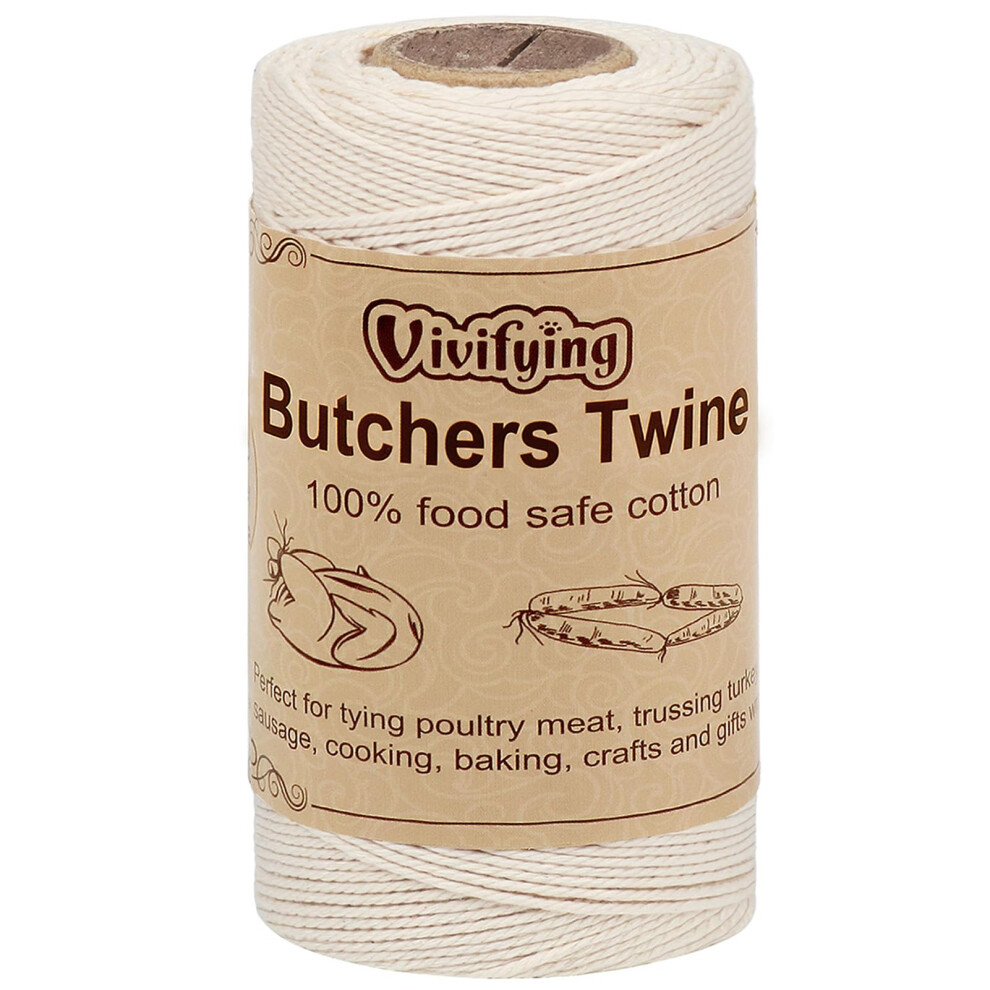 Vivifying Butchers Twine, 100M/328 Feet 3Ply Natur