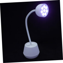LED Nail Lamp with Flexible Gooseneck for Fast Gel Curing and Adjustable Light Intensity