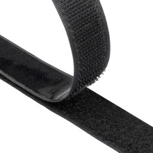 Hook and Loop Strip, 8M Double Sided Sticky Tape, Self Adhesive Sticky Back Fastening Tape (Black)