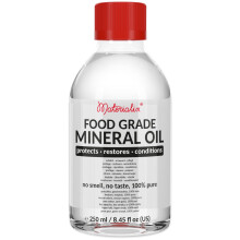 Materialix Food Grade Mineral Oil 250ml - for Wood, Bamboo, Stainless - Wooden Chopping Board Oil, Butcher Block Oil