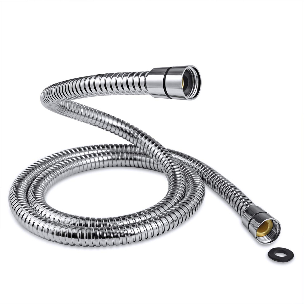 Samodra Shower Hose 1.25M | Flexible Stainless Steel Replacement Shower Hose Pipe With 2 Washers Leakproof & Anti-Kink | Universal Fit 7908185738929