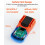 Crenova MS8233D Digital Multimeter 6000 Counts Multi Tester Voltmeter Ammeter Ohmmeter Measures Voltage Current Resistance Capacitance Continuity Dio 3