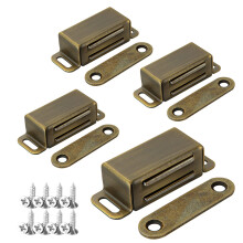 ASelected Magnetic Door Catch, Magnetic Catches for Cupboards Stainless Steel Magnets for Small Cabinet Door Drawer Latch Cupboard Closet Closer 4