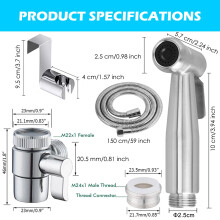 Home Handheld Bidet Baby Toilet Set with Faucet Spray Hose and Fitting