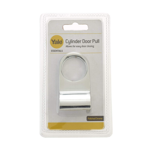 Yale Yale YES-CYLPULL-CH Essentials Rim Cylinder Door Pull, Great for External Doors, for Easy Door Closing, Chrome Finish 1