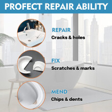 Wansiven Bathtub Repair Kit Enamel Tub Tile and Shower Tray Refinishi