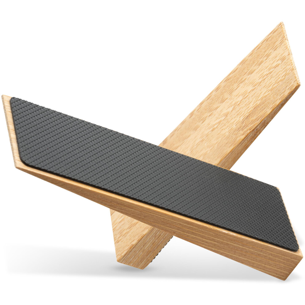 Bam Boo Box Bamboo Door Stoppers Non-Slip Â Set Of 2 Wooden Door Stop Â Fixed Door Stopper Base With Rubber Â Door Wedges For All Types Of Doors 5051226992988