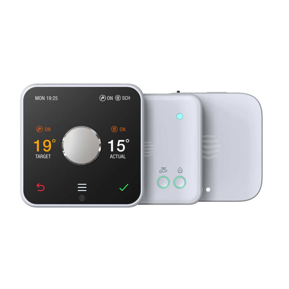 Hive Thermostat For Heating & Hot Water Control (Conventional Boilers), With Nano 3 Hub, A Conventional Boiler Is Required White