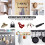 PAIDASHU 6Pack Double Coat Hooks Metal Hooks WallMounted Coat Hooks with Sc 5