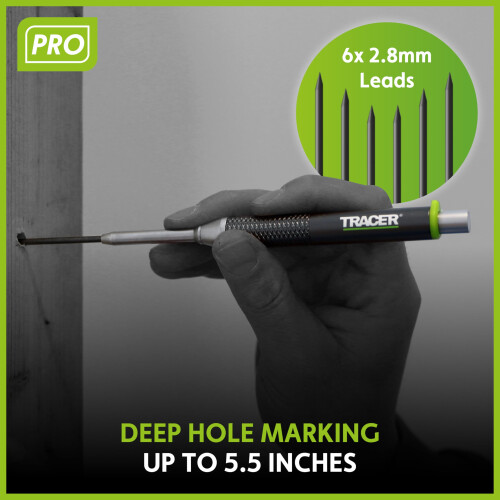 Tracer Pro Aluminium Deep Hole Construction Pencil Kit – 6 Leads 2