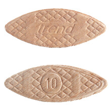 Trend 100pcs Beechwood Joining Biscuits (No. 10) for Woodworking, Joinery, and Furniture Framing, BSC/10/100, Tan
