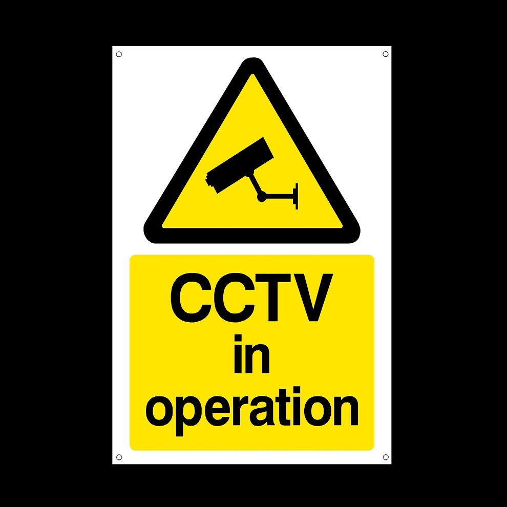 Cctv In Operation Plastic Sign With 4 Pre-Drilled Holes - Security, Camera, Closed Circuit Tv, Warning Safety (Misc11) 5051226607721