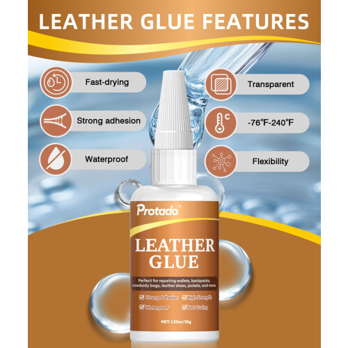 Protado Leather Glue, 35g Heavy Duty Super Strong 1