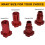 Paint Spray Gun Adapter with Quick Threaded Installation, Universal Connector for Disposable Cups M16x1.5 Red 3