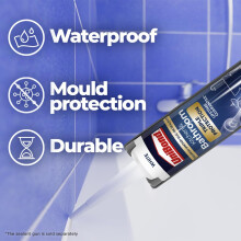 UniBond Triple Protection Anti Mould Silicone Sealant For Kitchen  Bat