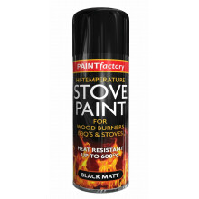 High Temperature Heat Resistant Matt Black Spray Paint Stove 400ML BBQ'S (1)