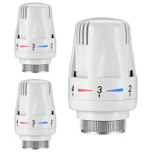 Thermostatic Radiator Head, 3 Pcs TRV M30x1.5 Smart Radiator Thermostat Radiator Valve Replacement Head, Thermostatic Radiator Valve Heating System T