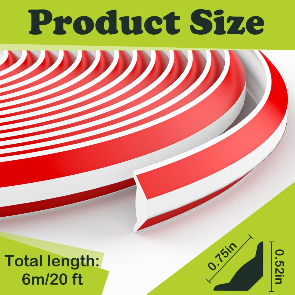 Tpe Quadrant Trim 6M Flexible Moulding Wall Corner Edging Strip Self A 5003180261631