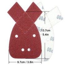60pcs Black and Decker Mouse Sander Pads, 10 x 40/60/80/120/180/240 Mouse Sander Pads Mixed, Mouse Sanding Pads by Taspire