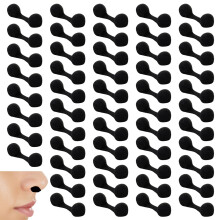 50pcs Black Nose Filters for Spray Tanning, Disposable Breathable Plugs Allergen Blocking