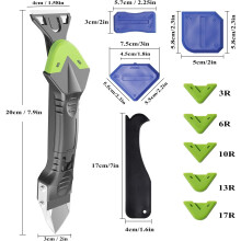 FOLAI Silicone Sealant Tool Finishing Caulking Kit 5 in 1 Remover Stai
