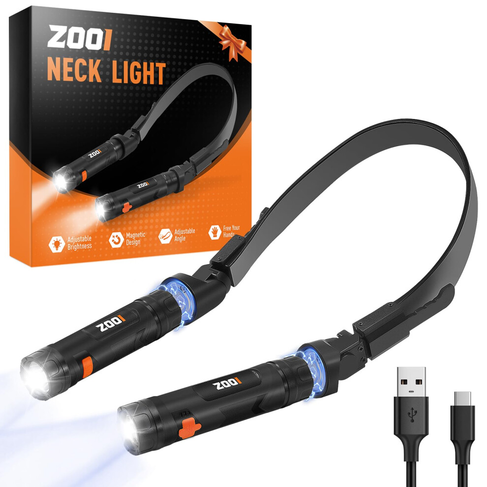 Zooi Gifts For Men, Reading Neck Light With Magnetic Removable Lamp, Father S Day Gifts, Multi Tool Gadgets For Mens Gifts For Him Dad Birthday Prese 5003558176475