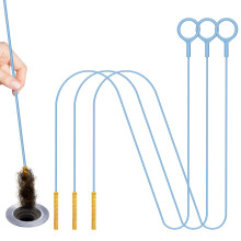 Kelly's Collection 50 Inch Extended Drain Snake, Anti-Break Steel Sink Shower Unblocker Tool, Clog Cleaner with Twist Handle for Bathroom