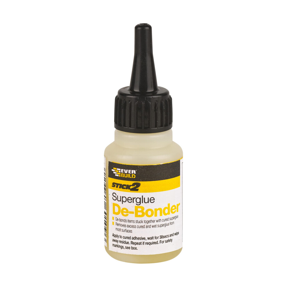 Everbuild Stick 2 Superglue De-Bonder Â Solvent Based Â Multi-Purpose Â Fast Acting Formula Â Clear Â 20Ml 1310773025933