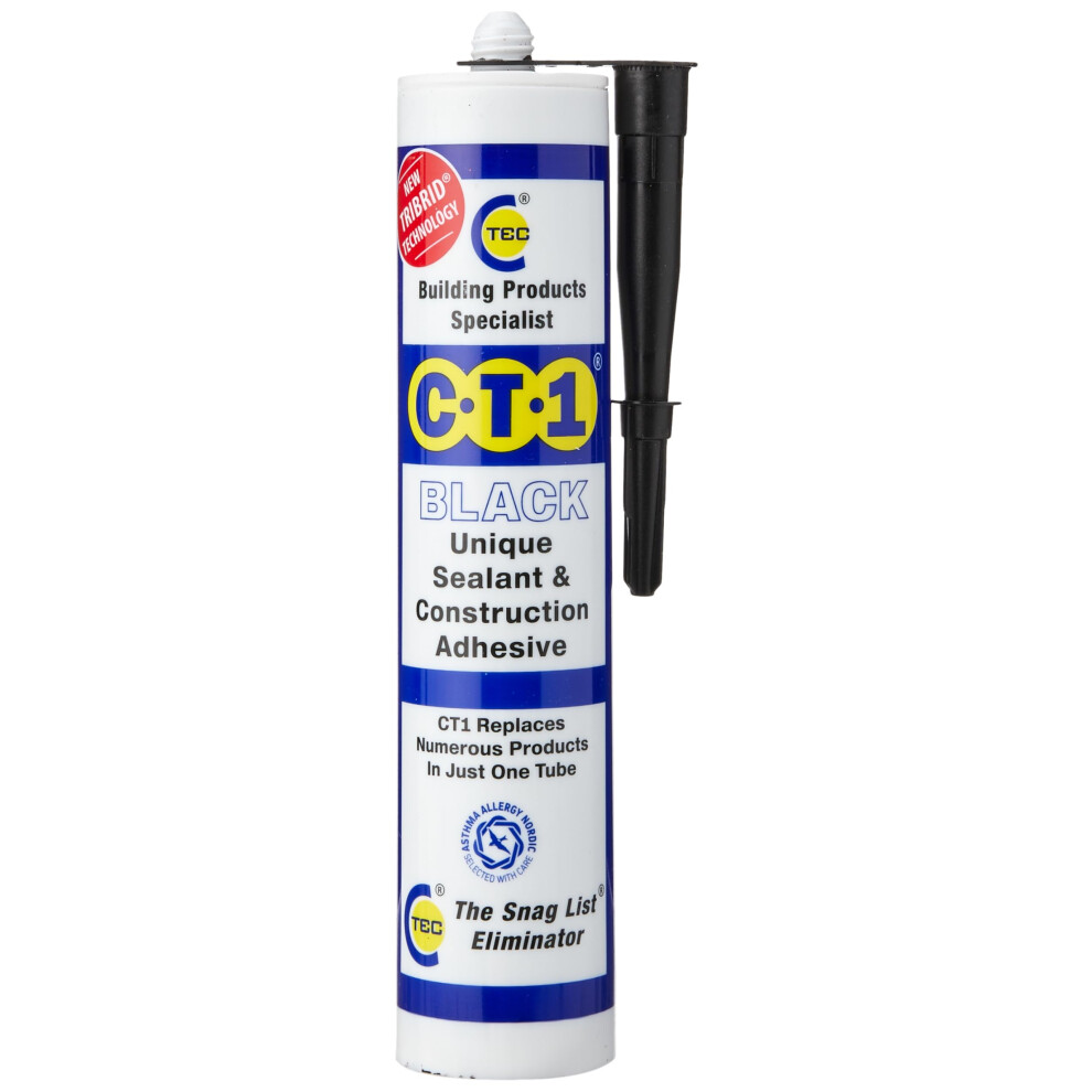 Ct1 Black Tribrid Multi Purpose Sealant & Adhesive - 290Ml 73230564