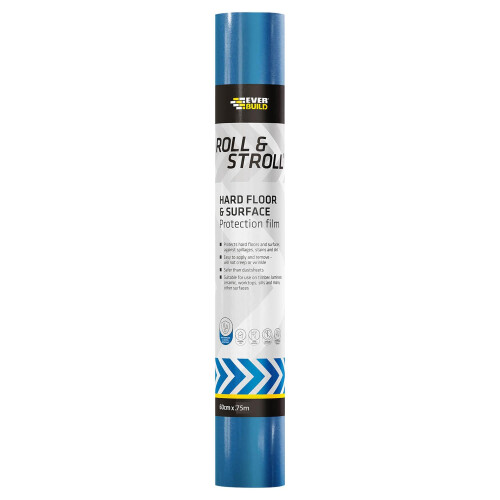 Everbuild Everbuild Roll & Stroll Hard Surface Protector Film, Blue, 600mm x 75m