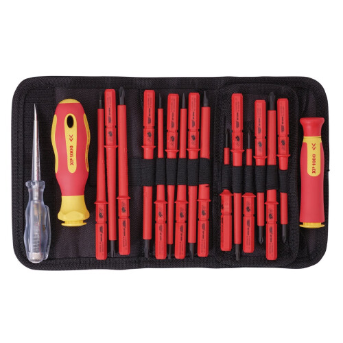 Draper Draper XP1000 18 Piece Precision Screwdriver Set | VDE Dual Insulated Interchang 1