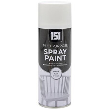 White Matt Multi-Purpose Aerosol Spray Paint 400ml (1 Pack)