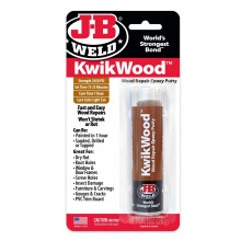 J-B Weld KwikWood Wood Repair Epoxy Putty Stick & Filler 28g, Tan