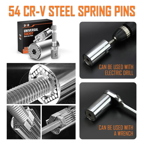 BIIB Gifts for Men, Universal Socket Wrench Gadget 2