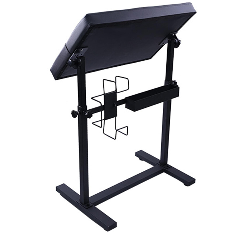 Tattoo Arm Rest Stand Height Adjustable 6698cm with 340 Rotation Thick Leather Pad for Salon