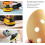 STEBRUAM 100pcs 125mm sanding discs Sanding Discs Pads for Random Orbi 5