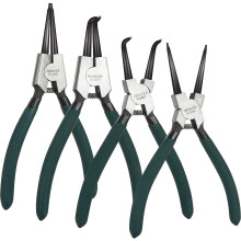 ASelected Circlip Pliers, Set of 4 Snap Ring Pliers Set, 7inch Internal & External Straight & Bent Tip Circlip Pliers, Heavy Duty Snap Ring Pliers Se