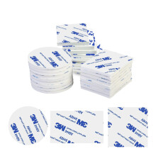 60pcs Double Sided Sticky Pads, 3M Double Sided Foam Tape Self Adhesive, 3 Shape Mounting Pads for Walls, Floor, Door, Plastics, Glasses and Metals (