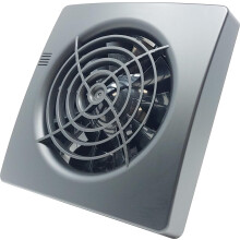 CubeTECH CTEF100t 100mm (4") Quiet Bathroom Extractor Fan with Timer Overrun Delay. Black Grill.
