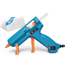 Tilswall Hot Glue Gun Kit(Pack of 1 Hot Glue Gun and 10 Glue Sticks), 50W Mini Melt Gun with 130mm Glue Sticks for Crafting, DIY, Art, Sealing