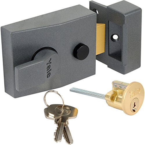 Yale Yale P89DMGPB60 Deadlocking Nightlatch Automatic Deadlock Dark Metalli 1