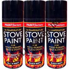 Heat Resistant Matt Black Spray Paint Stove High Temperature 400ML BBQ'S (3)