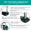 ZHEGE Combination Padlock Long Shackle, 4 Digit Co 6