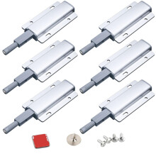 YUOIP Push to Open Door Catches Easy Install Magnetic Catch Open and Close The Door with a Single Push Wing Installation(6 Pack)