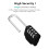 ZHEGE Combination Padlock Long Shackle, 4 Digit Co 2