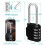 ZHEGE Combination Padlock Long Shackle, 4 Digit Co 4